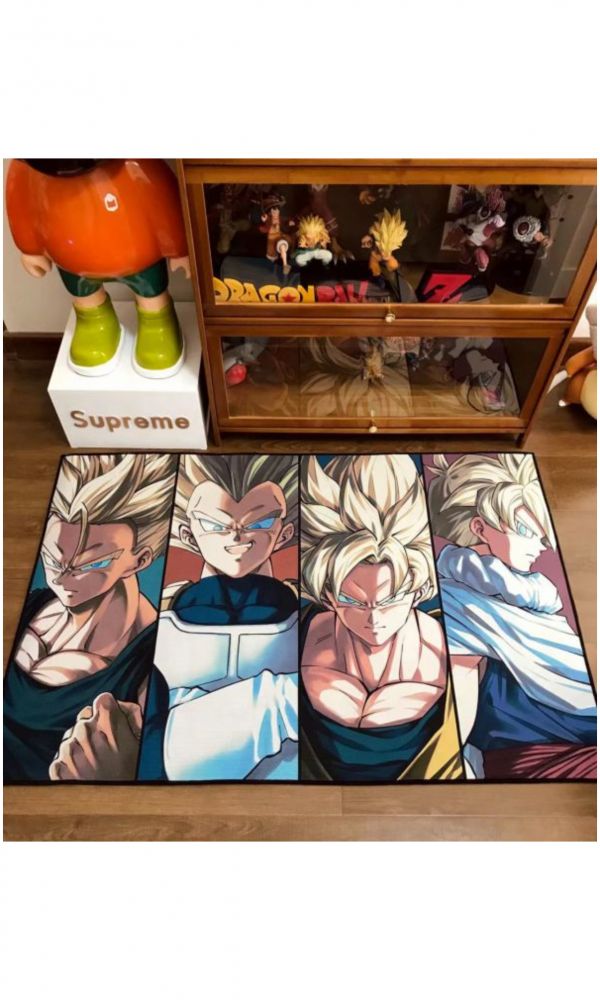 【海外代購】【120*80CM】星空 龍珠超級賽亞人床邊臥室書房客廳地毯 