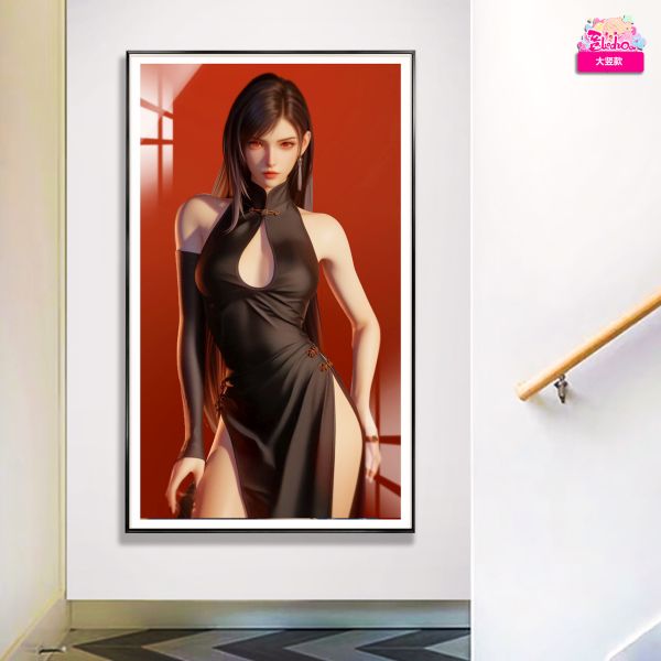 【海外代購】阿喵畫社 女明星 蒂法 8k超清裝飾畫 滑鼠墊 床頭地墊 