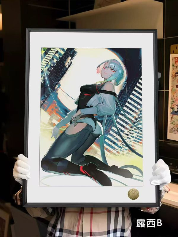 【海外代購】皇呱《賽博朋克露西》賽博朋克邊緣行者露西Lucyna裝飾畫 