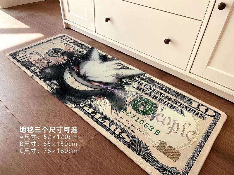 【海外代購】千鳥社《耿鬼美元》精靈寶可夢耿鬼美元地毯招財潮流畫 