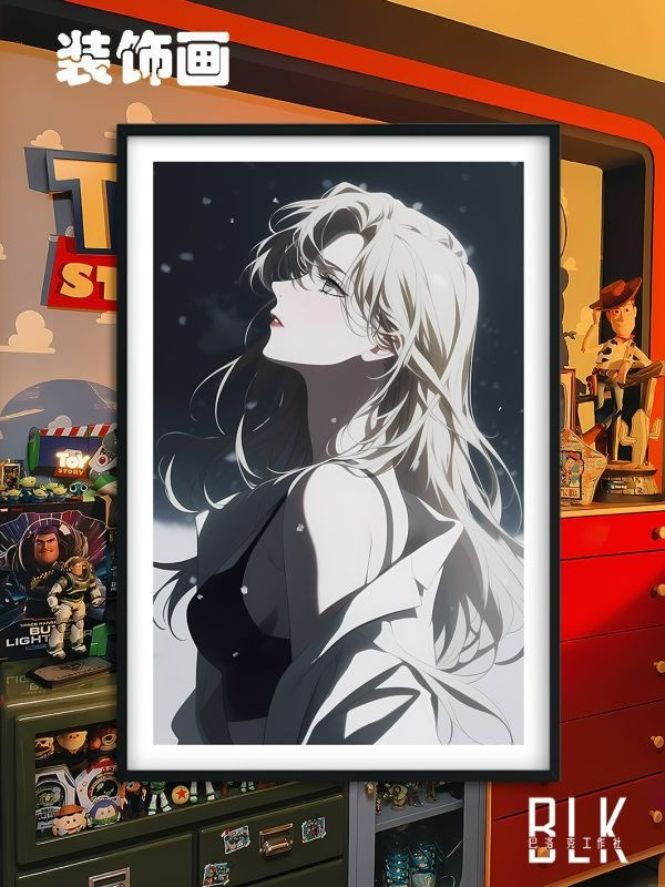 【海外代購】巴洛克 貝姐貝爾摩得苦艾酒名偵探柯南黑衣組織裝飾畫/冰箱貼 