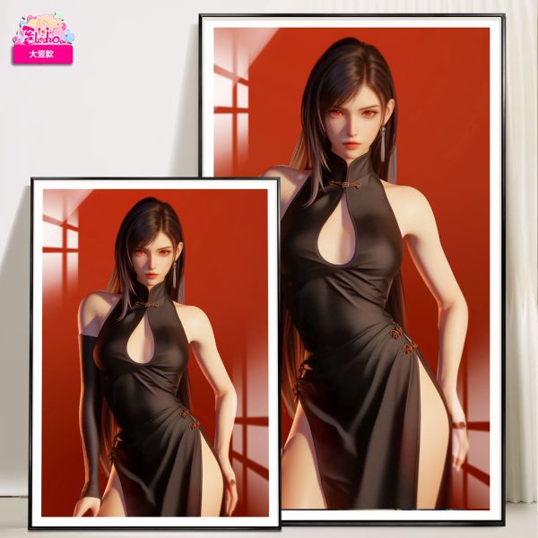 【海外代購】阿喵畫社 女明星 蒂法 8k超清裝飾畫 滑鼠墊 床頭地墊 