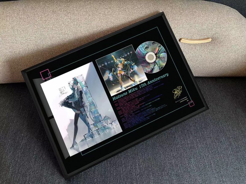 【海外代購】千鳥社 初音未來17週年miku公主殿下CD簽名聲優裝飾畫 