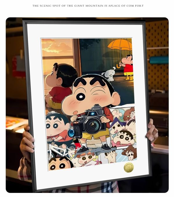 【海外代購】皇呱《小新の感人時刻》蠟筆小新記錄感人時刻裝飾畫 午睡毯 地毯 