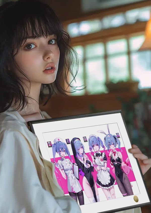 【海外代購】皇呱 《初音未來4連拍》兔子洞護士修女兔女郎女傭裝飾畫 