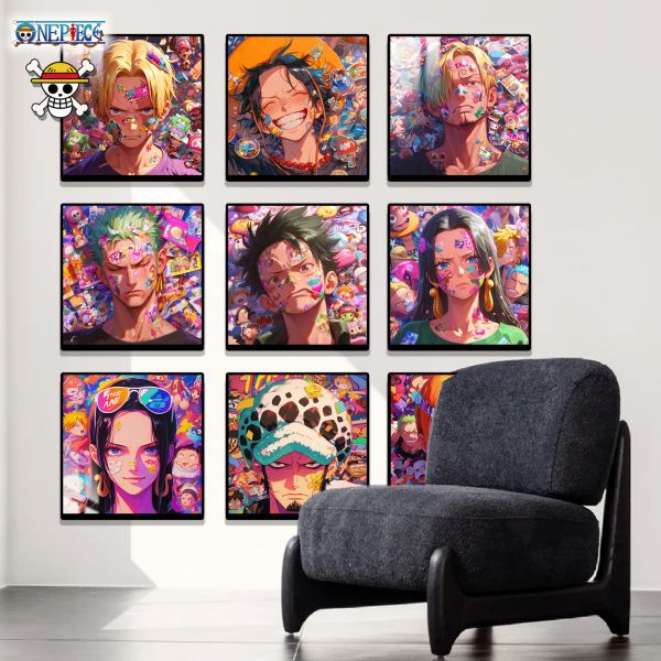 【海外代購】阿喵畫社 海賊王大頭貼九宮格 