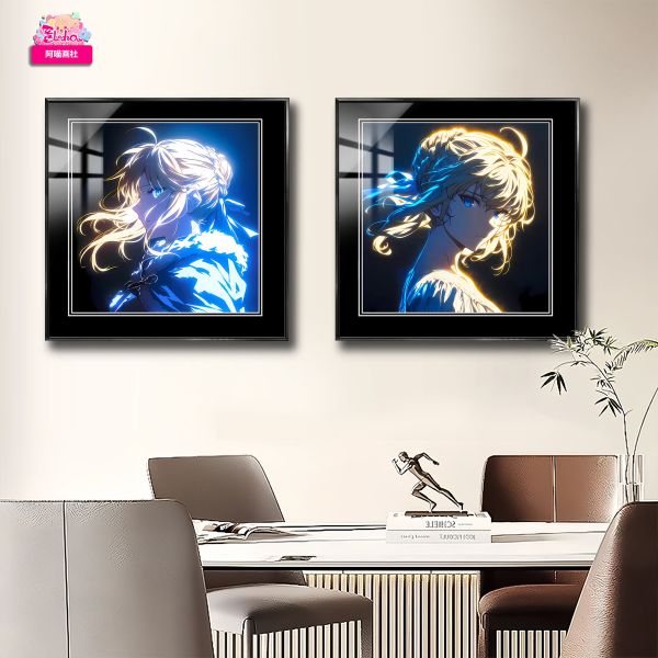 【海外代購】阿喵畫社 牆面《Fate》月光 吾王saber 8k高清組合裝飾畫 