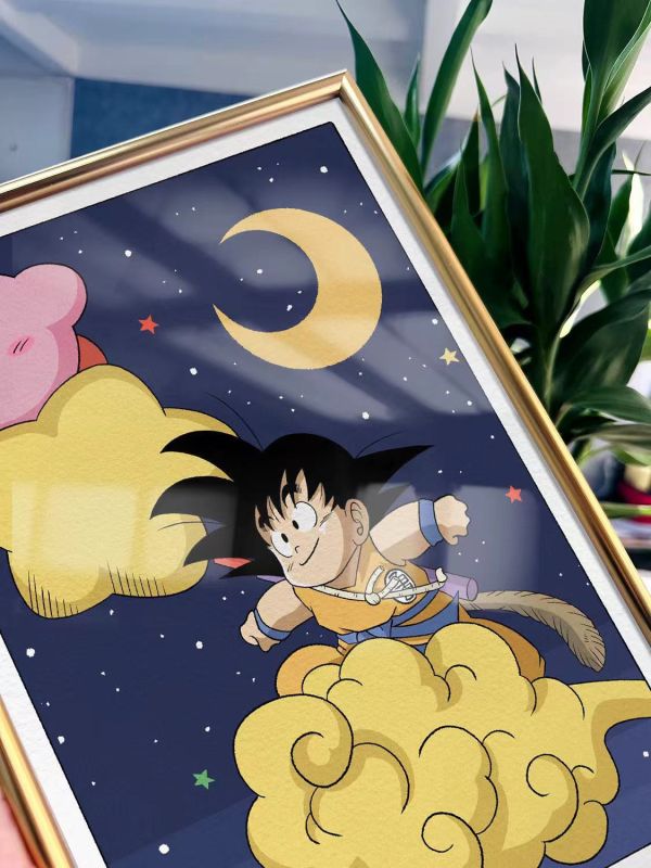 【海外代購】千鳥社 小悟空 星之卡比 七龍珠Kirby 裝飾畫擺台 