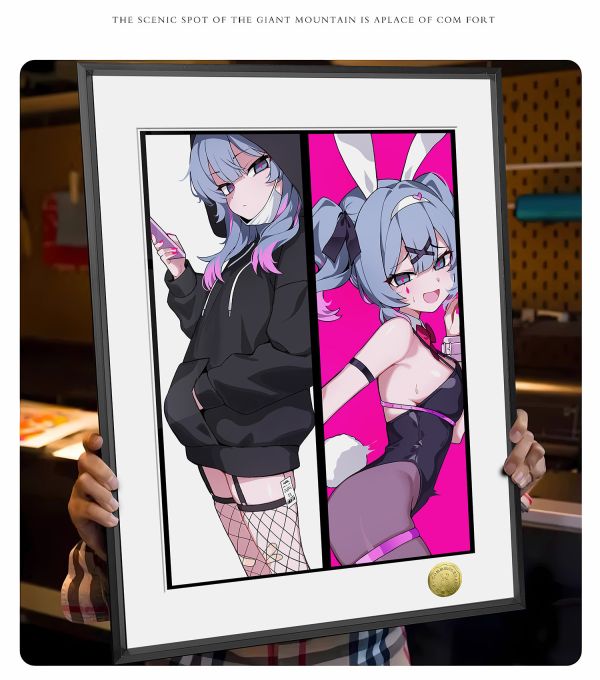 【海外代購】皇呱 《兔子洞》兔子洞初音未來兔女郎週邊裝飾畫 