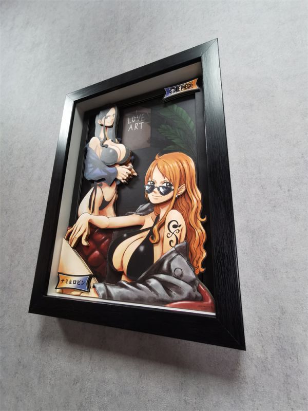 【海外代購】【33CM】泥棒貓 DSM-004 娜美 羅賓迷你 可月兌立體畫01 