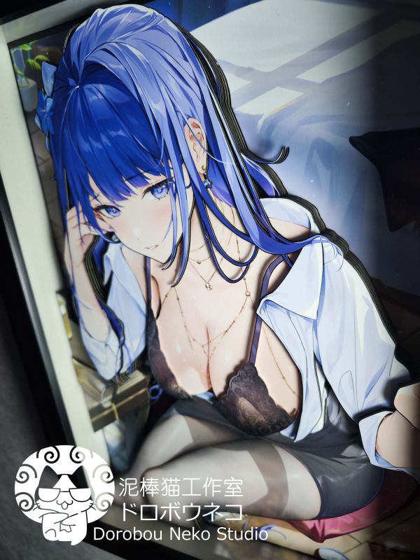 【海外代購】【46*34CM】泥棒貓 DSRL 014 雷電OL 可月兌立體畫01 