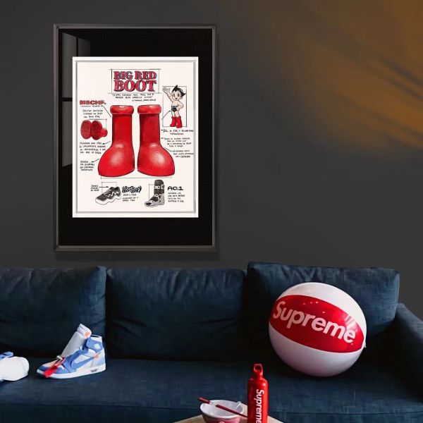 【海外代購】千鳥社 阿童木大紅靴Astroboy鞋子復古潮流裝飾畫 