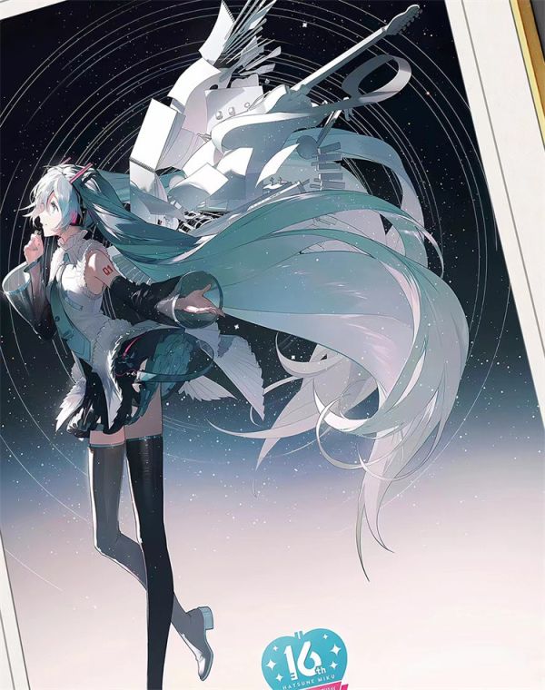 【海外代購】千鳥社 初音未來16歲生日miku公主殿下裝飾畫01 