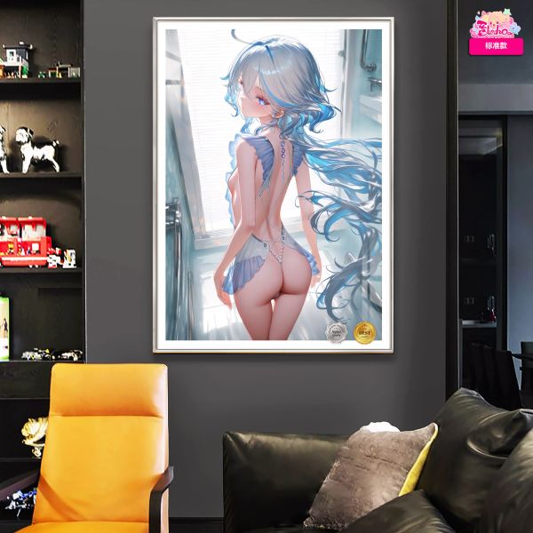 【海外代購】阿喵畫社 沐浴 芙寧娜 8k超大高清裝飾畫 