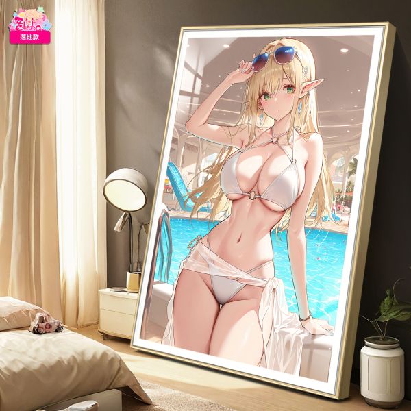 【海外代購】阿喵畫社 海景風情 蒂德莉特 8k超大高清裝飾畫 午睡毛毯 書桌掛毯 