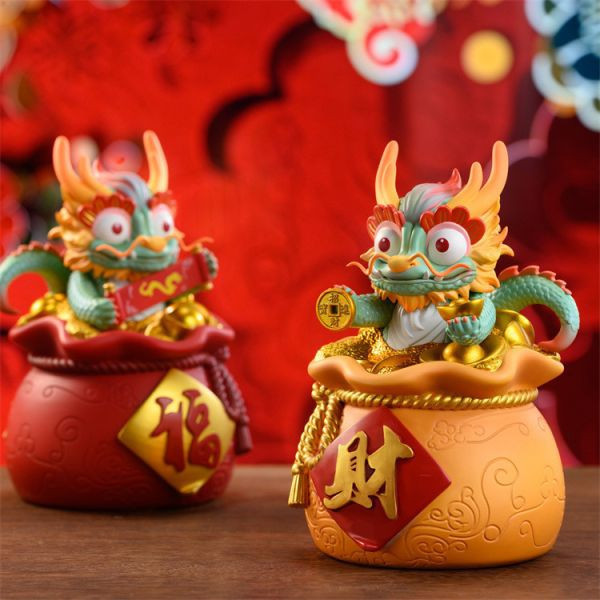 【海外代購】錦盒製物 招財祈福龍大吉 