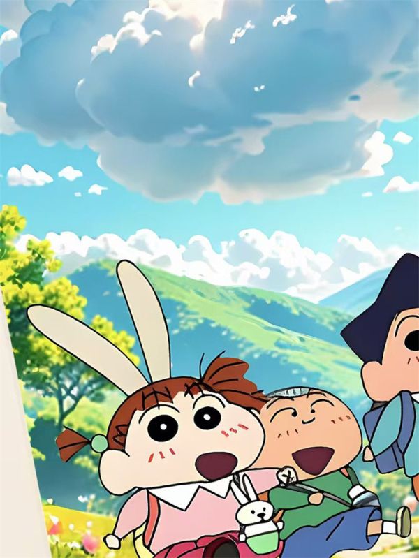 【海外代購】星空 《出遊春日部》蠟筆小新正男阿呆風間裝飾畫 