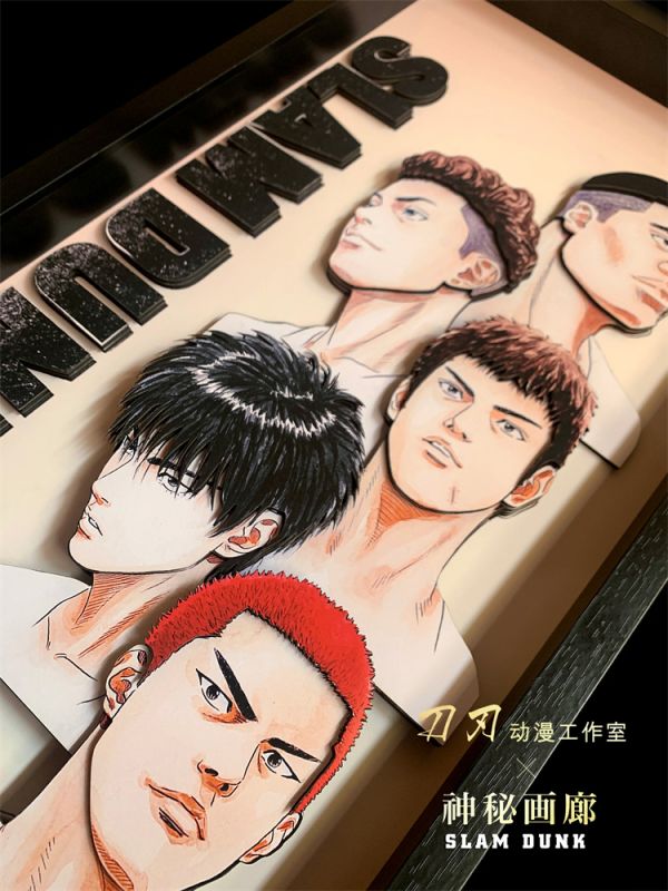 【海外代購】【63*33CM】刀刃 神秘畫廊 2022灌籃高手大電影五虎將立體畫01 