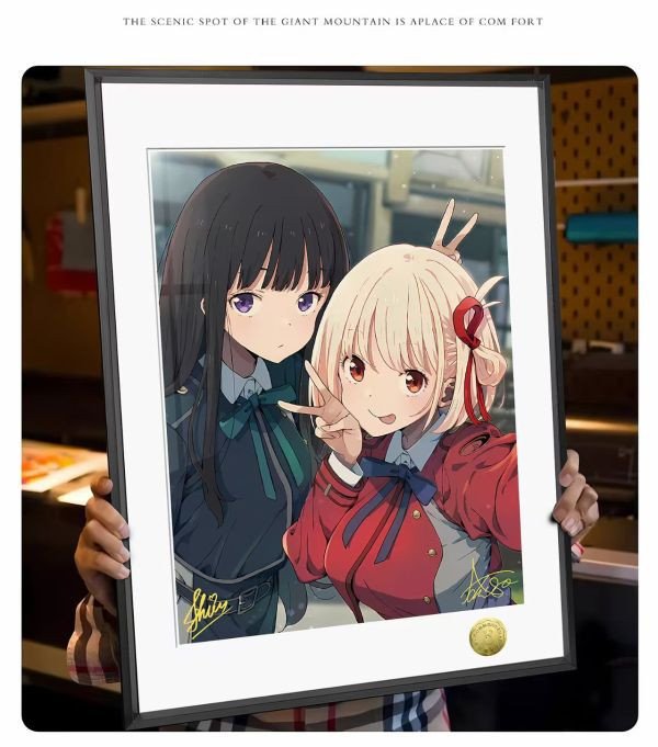 【海外代購】皇呱 《特工少女 LYCORIS》莉可麗絲錦木千束井之上瀧奈裝飾畫 