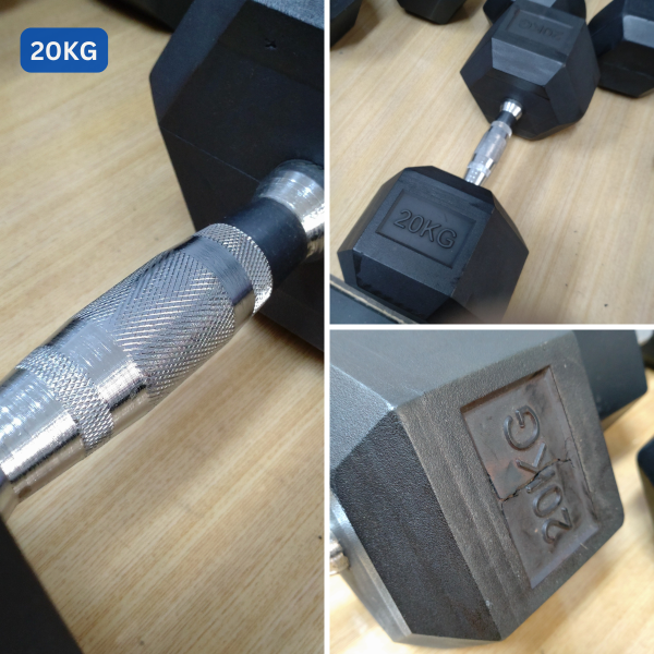 【福利品】六角啞鈴 3~25kg 