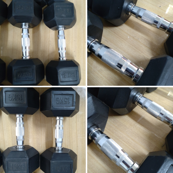 【福利品】六角啞鈴 3~25kg 