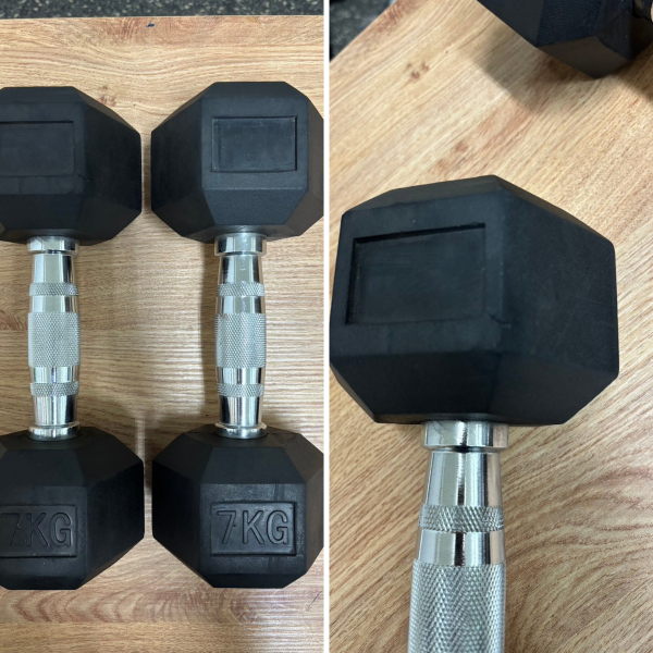 【福利品】六角啞鈴 3~25kg 