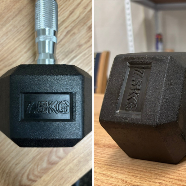 【福利品】六角啞鈴 3~25kg 