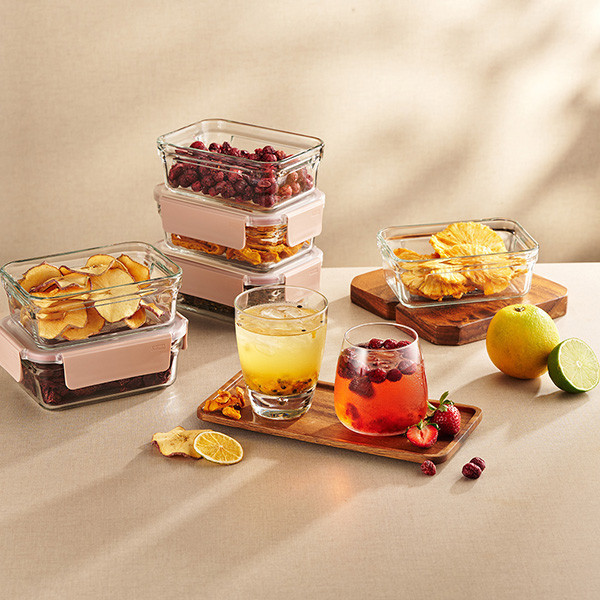 【裸食保鮮盒】洛神花果乾水 glasslock,暖暖純手作,保鮮盒,玻璃保鮮盒,保鮮盒推薦,果乾,水果,果乾水,洛神花茶,花茶,補充水分,健康飲料,養顏美容