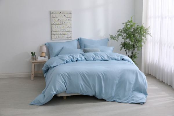 LAMINA天絲雙人被套-湖藍180x210cm 