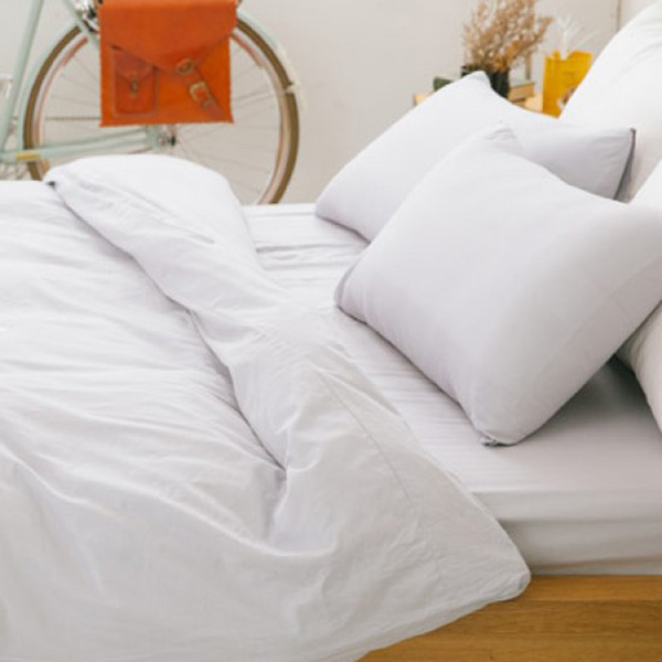 LAMINA  單人  純色-雲灰-100%純棉二件式枕套床包組 純棉,枕套床包組,純棉枕套床包組,純色-雲灰,單人