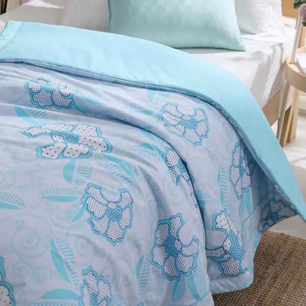 LAMINA  100%精梳棉涼被4.5X6.5尺-蝶花飛舞(藍) 精梳棉涼被,精梳棉空調被,四季被,精梳棉四季被