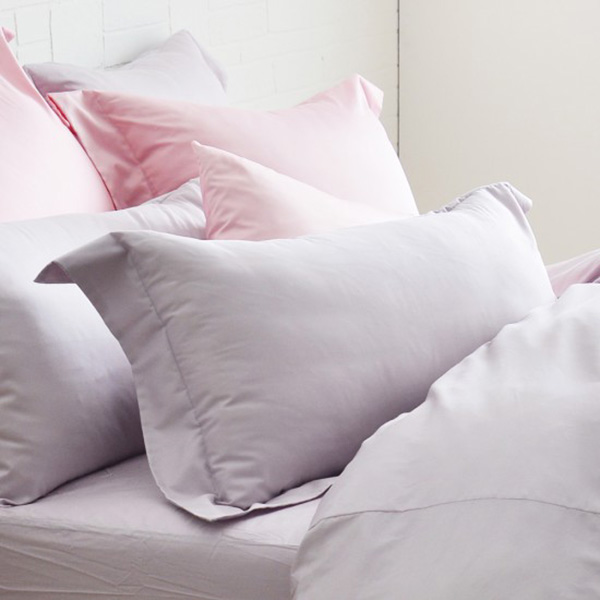 Cozy inn  簡單純色-丁香紫-200織精梳棉枕頭套-2入 100%精梳棉,精梳棉枕頭套,枕套