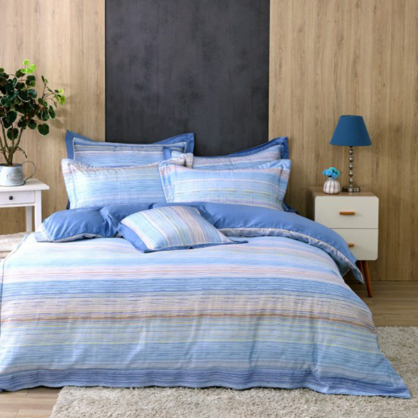 Cozy inn  加大  輕奢線條 300織萊賽爾天絲兩用被套床包組 輕奢線條,100%萊爾賽天絲,兩用被床包組,台灣精緻,雙人,專櫃私花