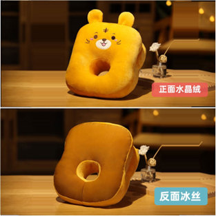 【買一送一！再打７９折！】LAMINA卡通暖手午安枕-老虎 