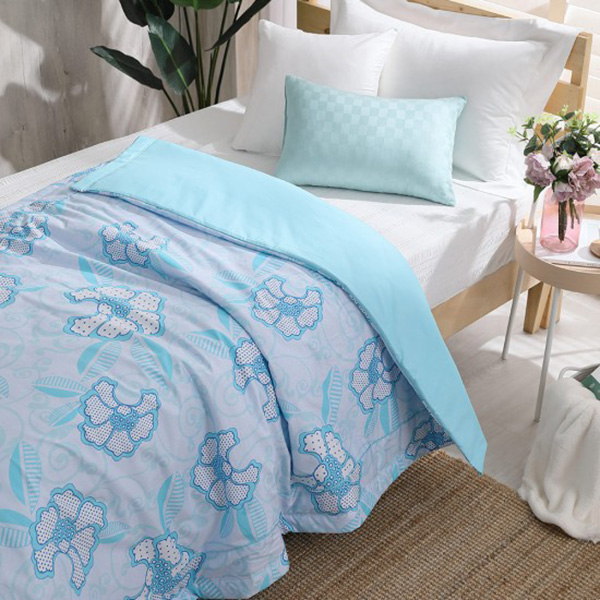 LAMINA  100%精梳棉涼被4.5X6.5尺-蝶花飛舞(藍) 精梳棉涼被,精梳棉空調被,四季被,精梳棉四季被