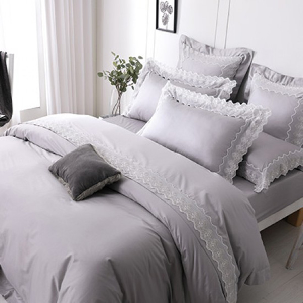 Cozy inn 加大 荷斯緹雅 300織精梳棉薄被套床包組 100%精梳棉,薄被套,被套床包組,精梳棉床包組,荷斯緹雅,加大