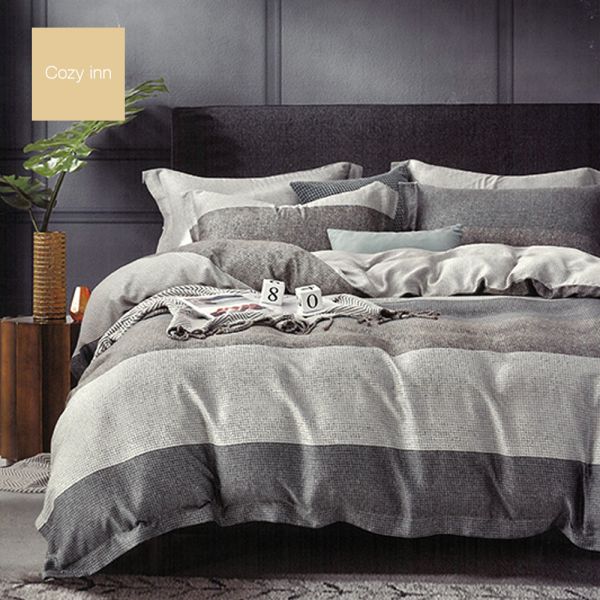 Cozy inn 清雅 雙人 頂級60支100%天絲四件式兩用被套床包組 天絲床包組,被套床包組,天絲被套床包組