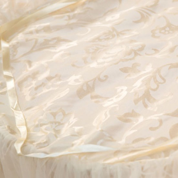 LAMINA 公主緹花蕾絲圓形睡簾 