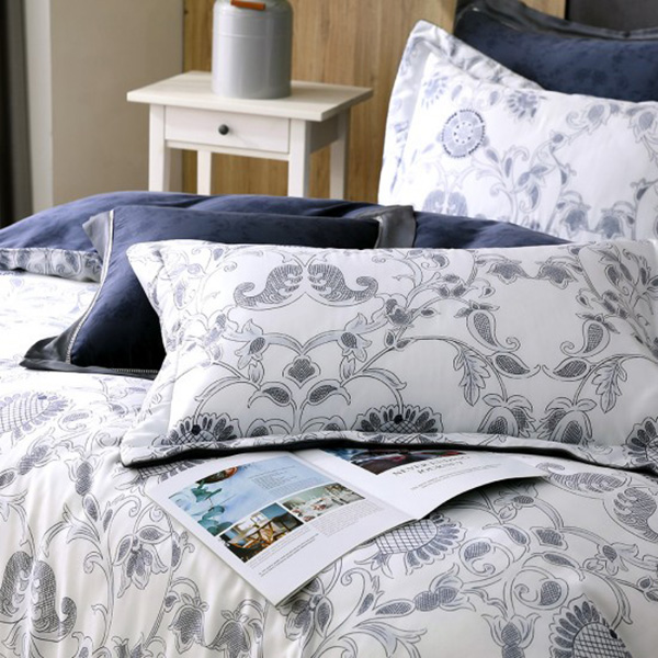 Cozy inn 雙人 圖騰筆觸 300織萊賽爾天絲兩用被套床包組 圖騰筆觸,100%萊爾賽天絲,兩用被床包組,台灣精緻,雙人,專櫃私花