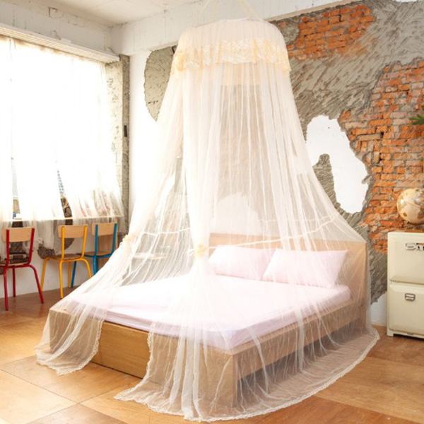 LAMINA 公主緹花蕾絲圓形睡簾 