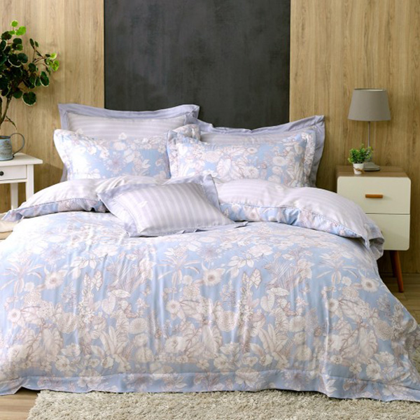 Cozy inn  加大  妮菲塔莉 300織萊賽爾天絲兩用被套床包組 妮菲塔莉,100%萊爾賽天絲,兩用被床包組,台灣精緻,加大,專櫃私花