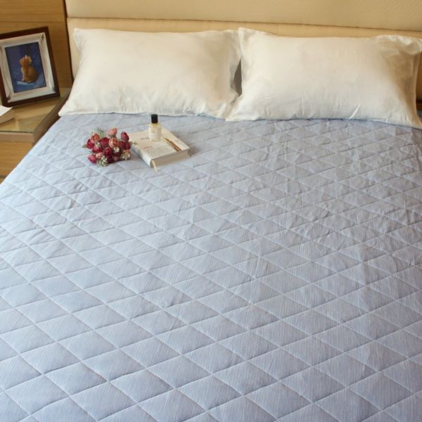 LAMINA條紋冰涼平單式保潔墊雙人 