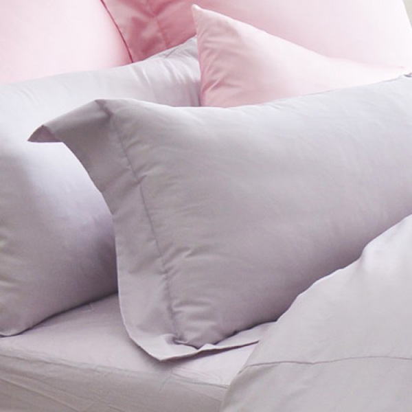 Cozy inn  簡單純色-丁香紫-200織精梳棉枕頭套-2入 100%精梳棉,精梳棉枕頭套,枕套