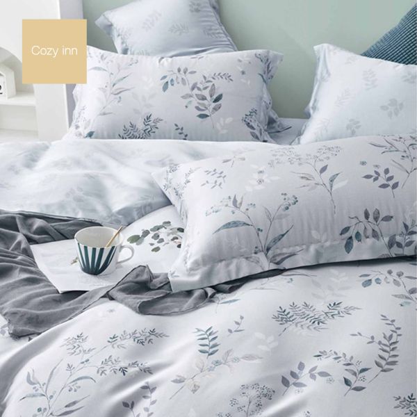 Cozy inn 朱實裊裊 加大 頂級60支100%天絲四件式兩用被套床包組 天絲床包組,被套床包組,天絲被套床包組