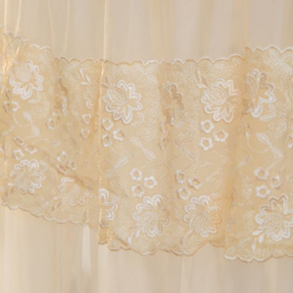 LAMINA 公主緹花蕾絲圓形睡簾 