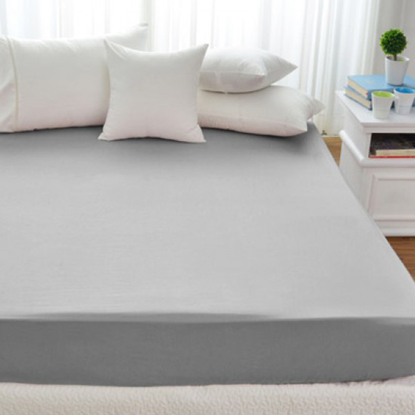 Cozy inn  加大 極致純色-淺灰-300織精梳棉床包 100%精梳棉,床包,精梳棉床包,淺灰,加大