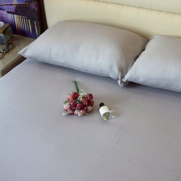 LAMINA吸濕排汗雙人床包三件組-灰 