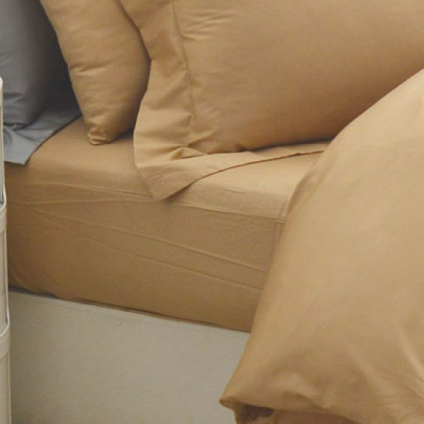 Cozy inn  加大 極致純色-焦糖棕-300織精梳棉床包 100%精梳棉,床包,精梳棉床包,焦糖棕,加大