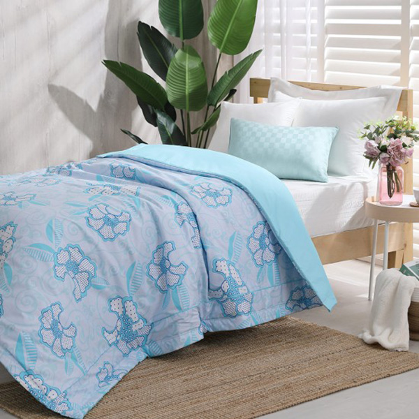 LAMINA  100%精梳棉涼被4.5X6.5尺-蝶花飛舞(藍) 精梳棉涼被,精梳棉空調被,四季被,精梳棉四季被