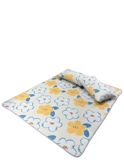 LAMINA冬夏兩用四季乳膠墊雙人附枕套-印花 